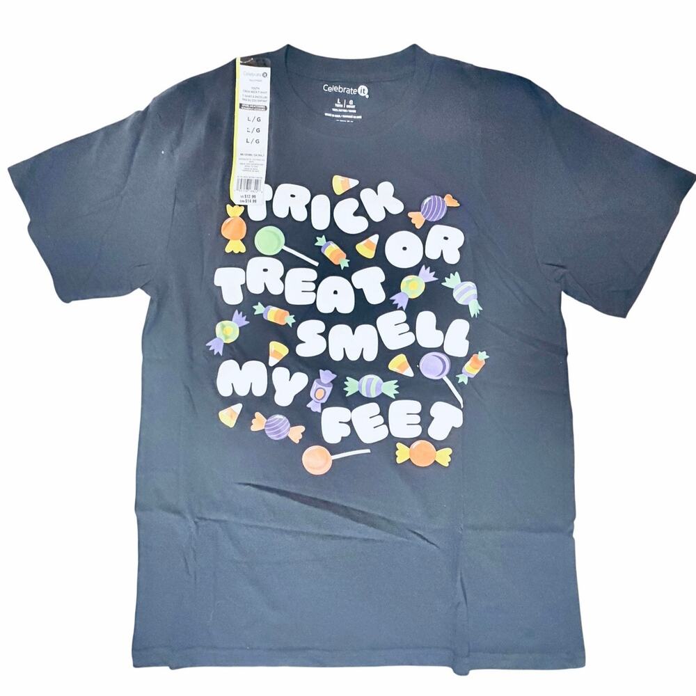 Halloween Kids Girls Trick or Treat Smell My Feet Tee Shirt
